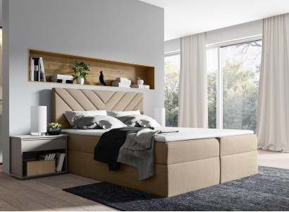 Bed, bed frame, box spring bed, double, hotel, modern, bed frame, beds, bedroom